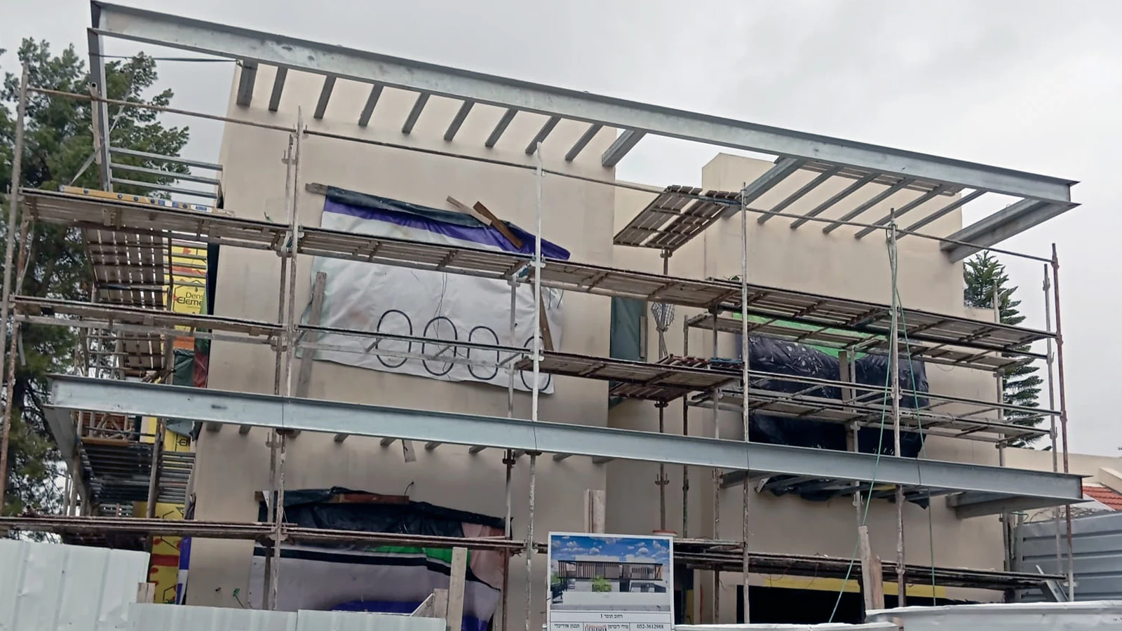 בית פרטי פלדה דקת דופן , טרס בניה מתקדמת פרוייקט מודיעין 3