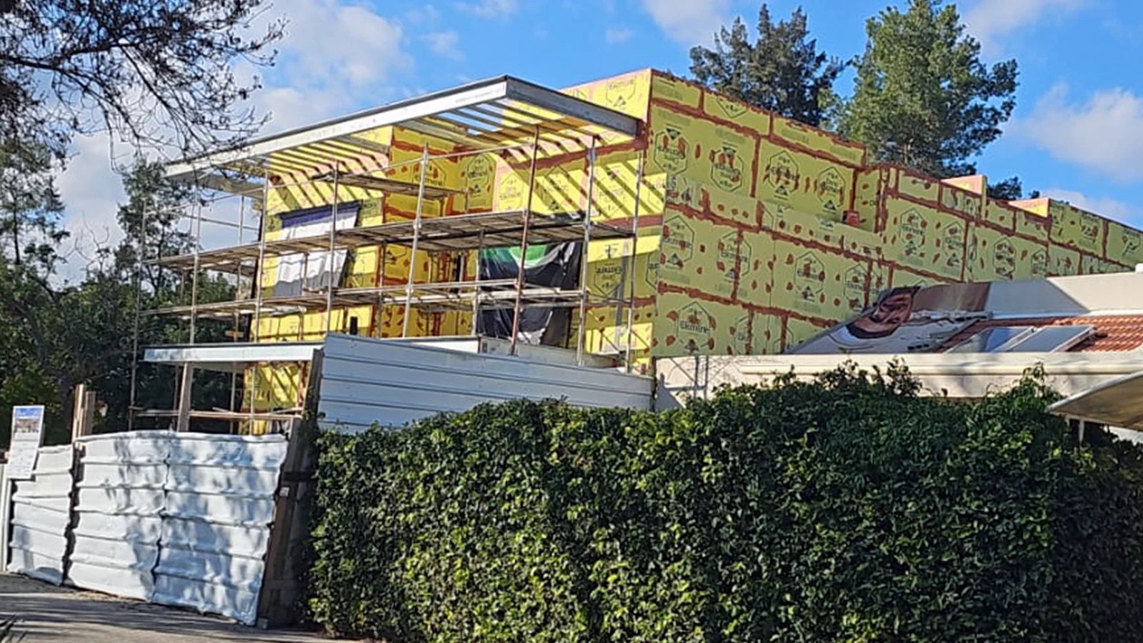 בית פרטי פלדה דקת דופן , טרס בניה מתקדמת פרוייקט מודיעין 4