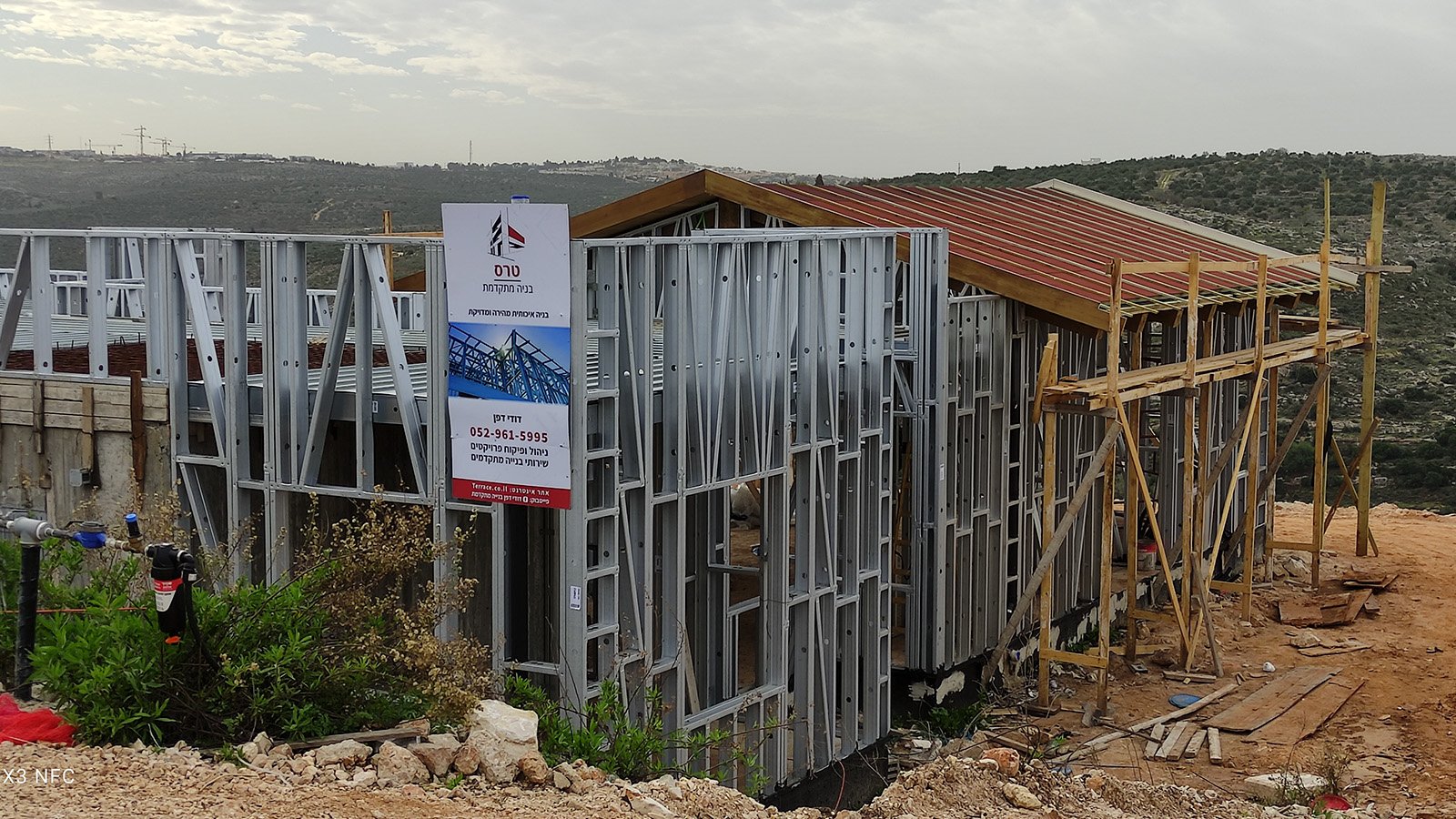 פרויקט בית פרטי בבנייה מתקדמת – חוות יאיר, אזור השומרון